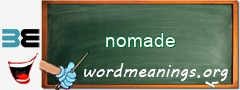 WordMeaning blackboard for nomade